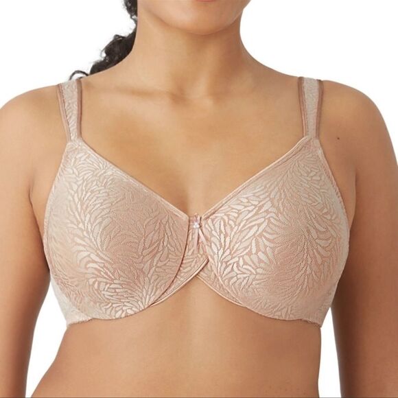 Wacoal 855367 Jacquard Underwire Bra Size Toast - Picture 1 of 10